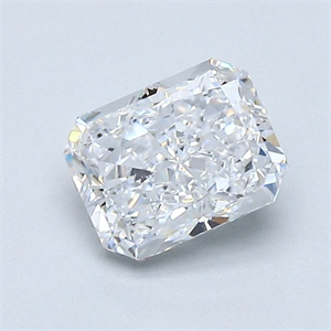 Picture of Natural Diamond 0.91 Carats, Radiant with  Cut, D Color, VS1 Clarity and Certified by GIA