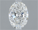 Natural Diamond 0.40 Carats, Oval with  Cut, E Color, VVS2 Clarity and Certified by GIA