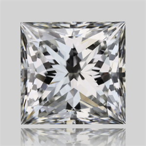 Picture of Natural Diamond 1.01 Carats, Princess with  Cut, H Color, IF Clarity and Certified by GIA