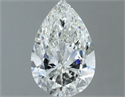Natural Diamond 0.80 Carats, Pear with  Cut, I Color, SI2 Clarity and Certified by GIA
