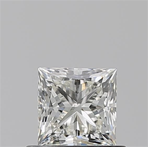 Picture of Natural Diamond 0.61 Carats, Princess with  Cut, J Color, VS2 Clarity and Certified by GIA