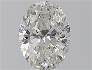 Foto Diamante Natural 2.62 quilates, Ovalado , Color E, claridad SI2 y certificado HRD de
