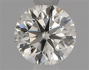 Picture of Natural Diamond 0.52 Carats, Round with Excellent Cut, K Color, VVS1 Clarity and Certified by IGI