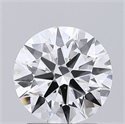 Lab Grown Diamond 1.57 Carats, Round with Ideal Cut, D Color, VS1 Clarity and Certified by IGI