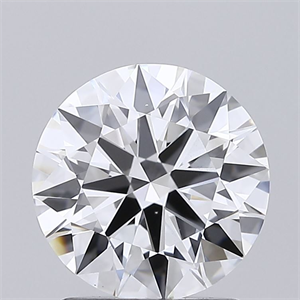 Picture of Lab Grown Diamond 1.57 Carats, Round with Ideal Cut, D Color, VS1 Clarity and Certified by IGI