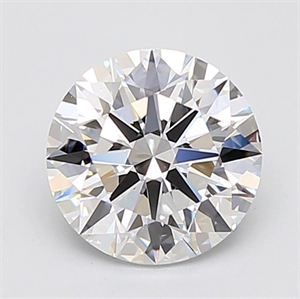 Picture of Lab Grown Diamond 2.84 Carats, Round with Ideal Cut, F Color, IF Clarity and Certified by IGI