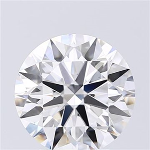 Picture of Lab Grown Diamond 2.81 Carats, Round with Excellent Cut, D Color, VS1 Clarity and Certified by GIA