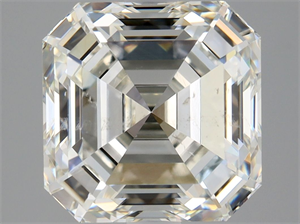 Picture of Natural Diamond 3.01 Carats, Asscher with  Cut, J Color, SI1 Clarity and Certified by GIA