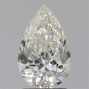 Picture of Natural Diamond 1.50 Carats, Pear with  Cut, I Color, SI2 Clarity and Certified by GIA