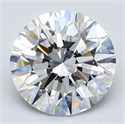 Natural Diamond 2.80 Carats, Round with Excellent Cut, E Color, VS2 Clarity and Certified by GIA