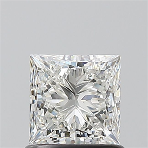 Picture of Natural Diamond 1.00 Carats, Princess with  Cut, H Color, SI1 Clarity and Certified by GIA