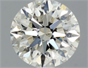 Natural Diamond 0.92 Carats, Round with Excellent Cut, I Color, SI2 Clarity and Certified by HRD