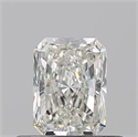 Natural Diamond 0.50 Carats, Radiant with  Cut, I Color, VVS2 Clarity and Certified by GIA