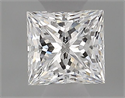 Natural Diamond 0.35 Carats, Princess with  Cut, E Color, SI1 Clarity and Certified by GIA