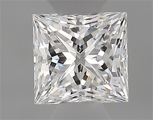 Picture of Natural Diamond 0.35 Carats, Princess with  Cut, E Color, SI1 Clarity and Certified by GIA