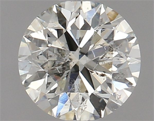 Picture of Natural Diamond 0.80 Carats, Round with Excellent Cut, I Color, SI2 Clarity and Certified by IGI