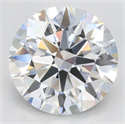 Lab Grown Diamond 3.65 Carats, Round with Excellent Cut, D Color, VVS1 Clarity and Certified by GIA