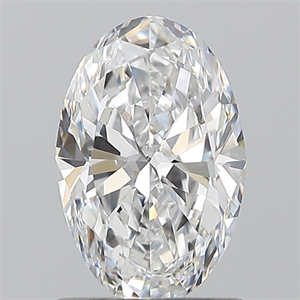 Picture of Natural Diamond 1.00 Carats, Oval with  Cut, D Color, SI1 Clarity and Certified by GIA