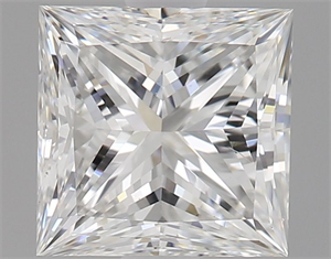 Foto Diamante Natural 1.01 quilates, Princesa , Color F, claridad VS2 y certificado GIA de