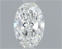 Diamante Natural 0.42 quilates, Ovalado , Color F, claridad VS2 y certificado GIA