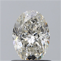 Natural Diamond 0.70 Carats, Oval with  Cut, I Color, VS2 Clarity and Certified by GIA