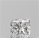 Natural Diamond 0.50 Carats, Princess with  Cut, E Color, VS2 Clarity and Certified by GIA