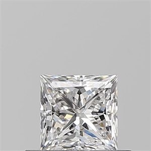 Picture of Natural Diamond 0.50 Carats, Princess with  Cut, E Color, VS2 Clarity and Certified by GIA