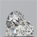 Natural Diamond 0.41 Carats, Heart with  Cut, F Color, VVS1 Clarity and Certified by GIA