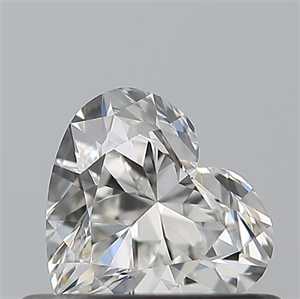 Picture of Natural Diamond 0.41 Carats, Heart with  Cut, F Color, VVS1 Clarity and Certified by GIA