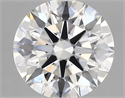 Lab Grown Diamond 3.36 Carats, Round with Ideal Cut, D Color, VVS2 Clarity and Certified by IGI