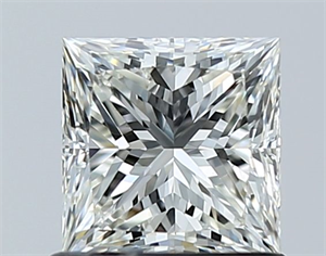 Picture of Natural Diamond 1.02 Carats, Princess with  Cut, H Color, VS1 Clarity and Certified by IGI