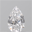 Diamante Natural 0.71 quilates, De pera , Color D, claridad VS2 y certificado GIA