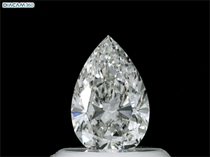 Picture of Natural Diamond 0.56 Carats, Pear with  Cut, F Color, I1 Clarity and Certified by GIA