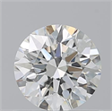 Natural Diamond 0.70 Carats, Round with Excellent Cut, H Color, VVS2 Clarity and Certified by GIA