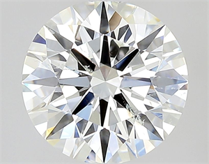 Picture of Natural Diamond 1.08 Carats, Round with Excellent Cut, H Color, SI2 Clarity and Certified by GIA