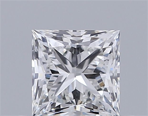 Picture of Natural Diamond 0.52 Carats, Princess with  Cut, G Color, VS2 Clarity and Certified by GIA