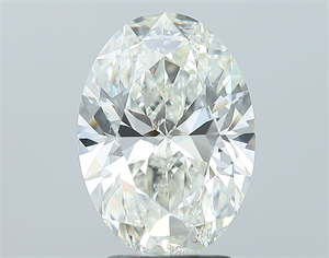 Picture of Natural Diamond 3.01 Carats, Oval with  Cut, J Color, SI2 Clarity and Certified by GIA