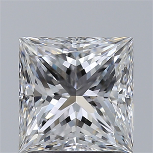 Picture of Natural Diamond 1.50 Carats, Princess with  Cut, F Color, VS1 Clarity and Certified by GIA