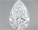 Natural Diamond 0.70 Carats, Pear with  Cut, D Color, SI1 Clarity and Certified by GIA