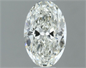 Natural Diamond 0.70 Carats, Oval with  Cut, I Color, VVS1 Clarity and Certified by IGI