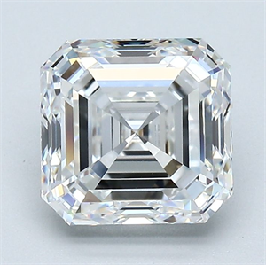 Picture of Natural Diamond 2.20 Carats, Asscher with  Cut, F Color, VVS1 Clarity and Certified by GIA