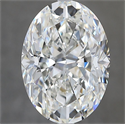 Diamante Natural 4.03 quilates, Ovalado , Color H, claridad VS2 y certificado GIA