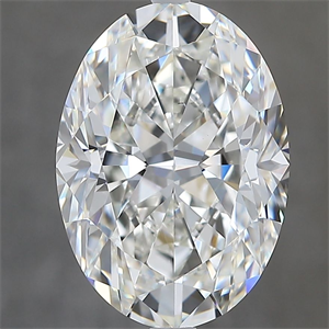 Foto Diamante Natural 4.03 quilates, Ovalado , Color H, claridad VS2 y certificado GIA de