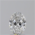 Natural Diamond 1.01 Carats, Oval with  Cut, E Color, SI1 Clarity and Certified by GIA