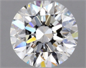 Natural Diamond 1.70 Carats, Round with Excellent Cut, G Color, IF Clarity and Certified by GIA