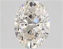 Natural Diamond 1.34 Carats, Oval with  Cut, I Color, SI1 Clarity and Certified by GIA