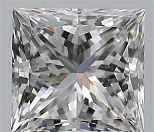 Picture of Natural Diamond 1.02 Carats, Princess with  Cut, F Color, VS1 Clarity and Certified by GIA