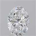 Natural Diamond 1.71 Carats, Oval with  Cut, D Color, VVS1 Clarity and Certified by GIA