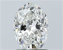 Natural Diamond 1.30 Carats, Oval with  Cut, G Color, SI1 Clarity and Certified by GIA