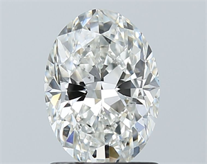 Picture of Natural Diamond 1.30 Carats, Oval with  Cut, G Color, SI1 Clarity and Certified by GIA